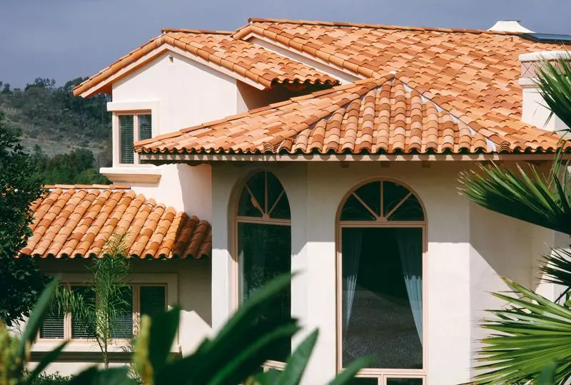 Traditional terracotta roof tiles for durable and elegant roofing in Hyderabad