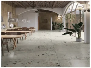 terrazzo tiles displayed in a modern look