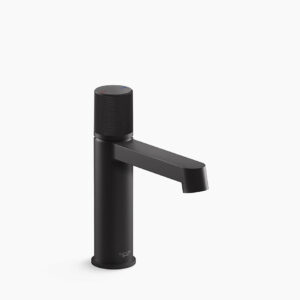 Components® - Single control lav faucet with drain in matte black