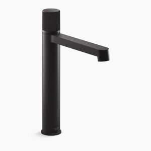 Components® - Single control lav faucet with drain in matte black
