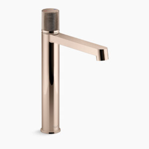 Components® - Single control lav faucet with drain in rose gold