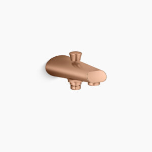 Complementary™ - Bath spout with diverter in brushed rose gold