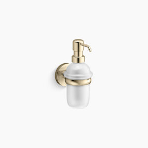 Cruz™ - Liquid soap dispenser in french gold