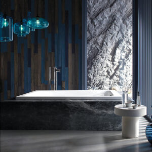 Reach™ - 1500mm drop-in acrylic bathtub in white