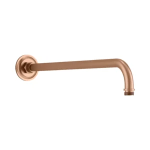 Complementary™ - Wall mount shower arm in brushed rose gold