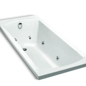 Ove™ - Drop-in acrylic whirlpool without pillow in white