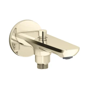 Bath spout with diverter in french gold