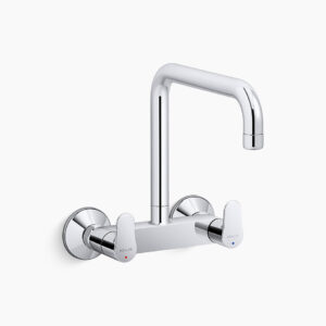 July™ - Wall mount kitchen mixer in polished chrome