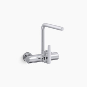 Aleo+™ - Wall mount kitchen mixer in polished chrome