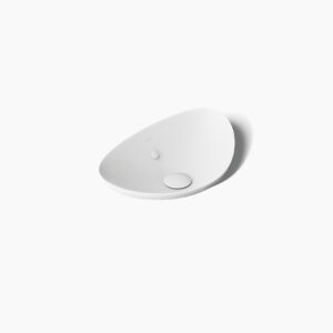 Veil® - 537mm vessel basin without faucet hole in white