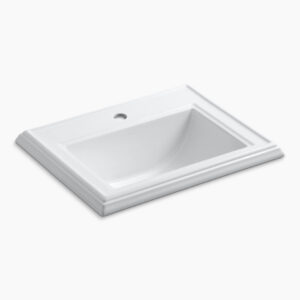 Memoirs™ - 579mm x 459mm self-rimming basin with single faucet hole in white