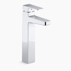 Hone - Single-control tall basin faucet without drain in polished chrome