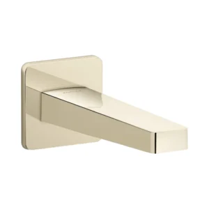 Bath spout without diverter in french gold