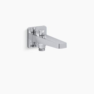 Hone - Bath spout with diverter in polished chrome