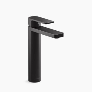Parallel - Single-control tall basin faucet without drain in matte black