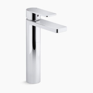Parallel - Single-control tall basin faucet without drain in polished chrome