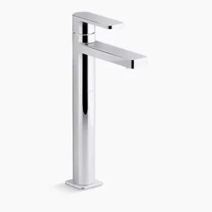 Parallel - Tall pillar tap in polished chrome
