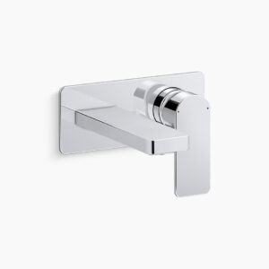 Parallel - Single-control wall mount basin faucet trim in polished chrome