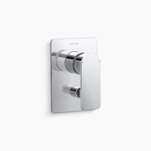 Parallel - Recessed bath and shower trim with diverter in polished chrome