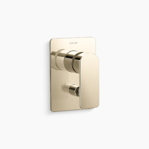 Parallel - Aqua Turbo 235 Recessed bath and shower trim in french gold