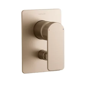 Parallel - Aqua Turbo 235 Recessed bath and shower trim in brushed bronze