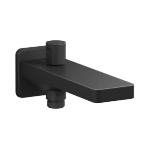 Parallel - Bath spout with diverter in matte black
