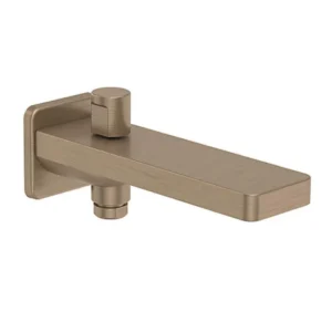 Parallel - Bath spout with diverter in brushed bronze