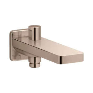 Parallel - Bath spout with diverter in rose gold