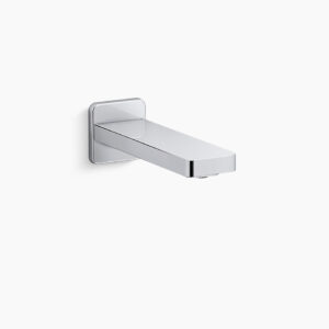 Parallel - Bath spout without diverter in polished chrome