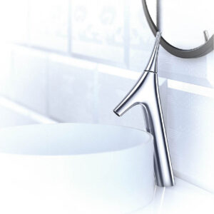 Vive - Single-control tall basin faucet without drain in polished chrome