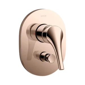 Vive - Recessed bath and shower trim with diverter in rose gold