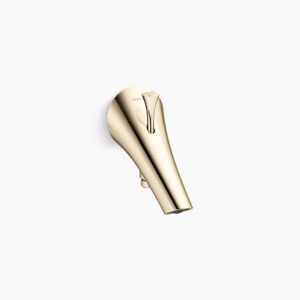 Bath spout with diverter in french gold
