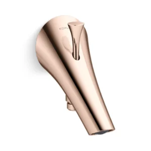 Vive - Bath spout with diverter in rose gold