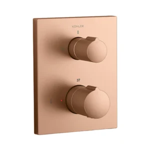 Autosense 235+ - Thermostatic recessed bath and shower universal trim in brushed rose