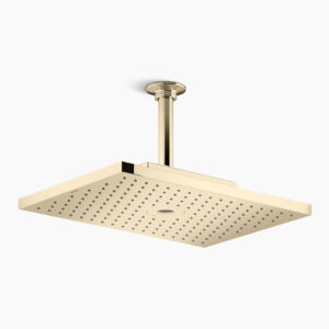 ModernLife™ - Dual flow 330mm x 230mm rainhead in french gold