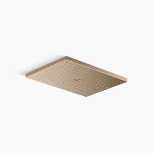 ModernLife™ - Dual flow 330mm x 230mm rainhead in brushed bronze