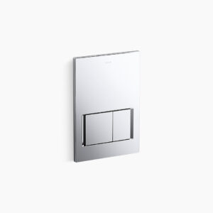 Soft Press™ - Pneumatic faceplate in polished chrome