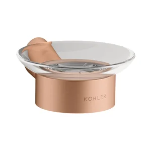 Accent - Soap dish in brushed rose gold