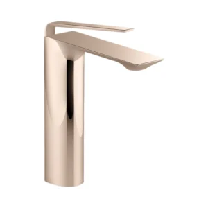 ModernLife Edge™ Deco - Single-control tall basin faucet without drain in rose gold