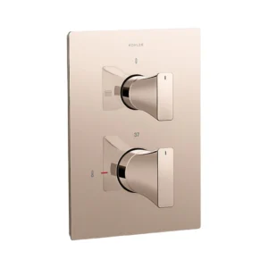 ModernLife Edge™ - Geometric thermostatic recessed bath and shower square trim