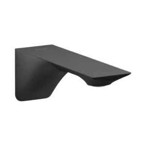 Bath spout without diverter in matte black
