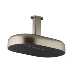 Statement™ - 353mm deep massage rainhead in brushed bronze