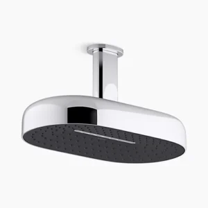 Statement™ - Oblong 353mm two-function rainhead in polished chrome
