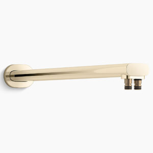 Statement™ - 482mm dual function wallmount rainhead arm in french gold