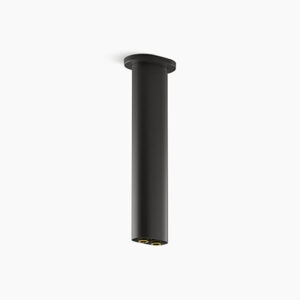 Statement™ - 254mm multi-function ceiling-mount rainhead arm in matte black