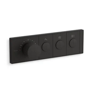 Anthem™ - Recessed thermostatic mechanical 3 outlet trim in matte black