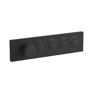 Anthem™ - Recessed thermostatic mechanical 4 outlet trim in matte black