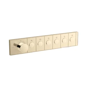 Anthem™ - Recessed thermostatic mechanical 6 outlet trim in french gold