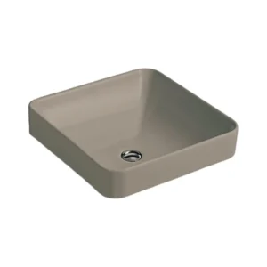 Forefront™ - 413mm square vessel basin without faucet hole in cashmere