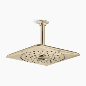 RainMax - Rainhead 254mm square in french gold